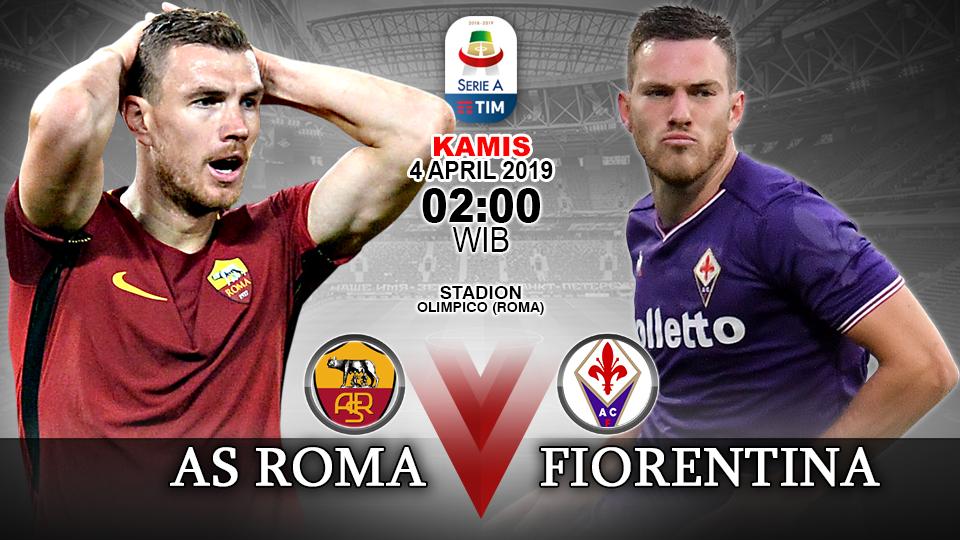 Prediksi pertandingan AS Roma vs Fiorentina. - INDOSPORT