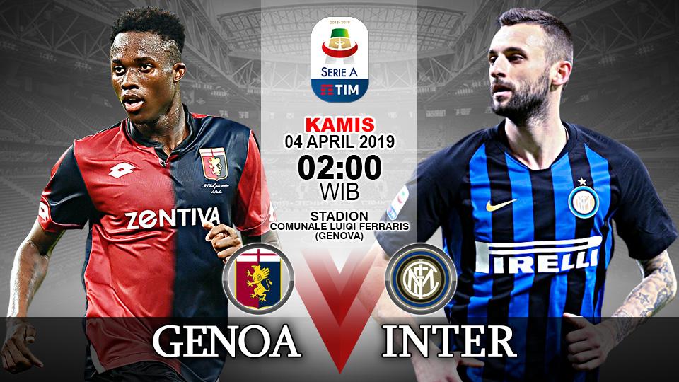 Pertandingan Genoa vs Inter Milan. Copyright: Indosport.com