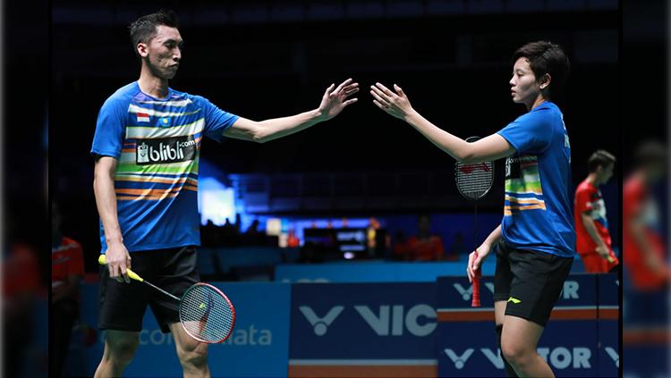 Pasangan ganda campuran Indonesia, Ronald Alexander/Annisa Saufika.