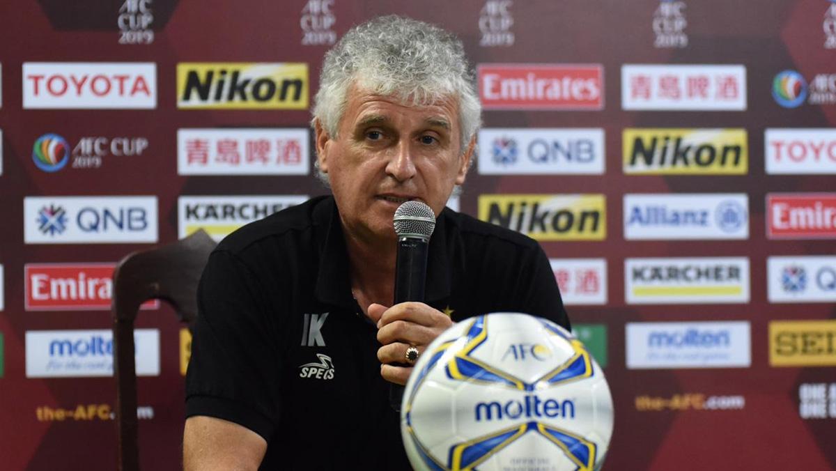 Pelatih Persija Jakarta, Ivan Kolev konfrensi pers usai pertandingan Ceres Negros vs Persija Jakarta.