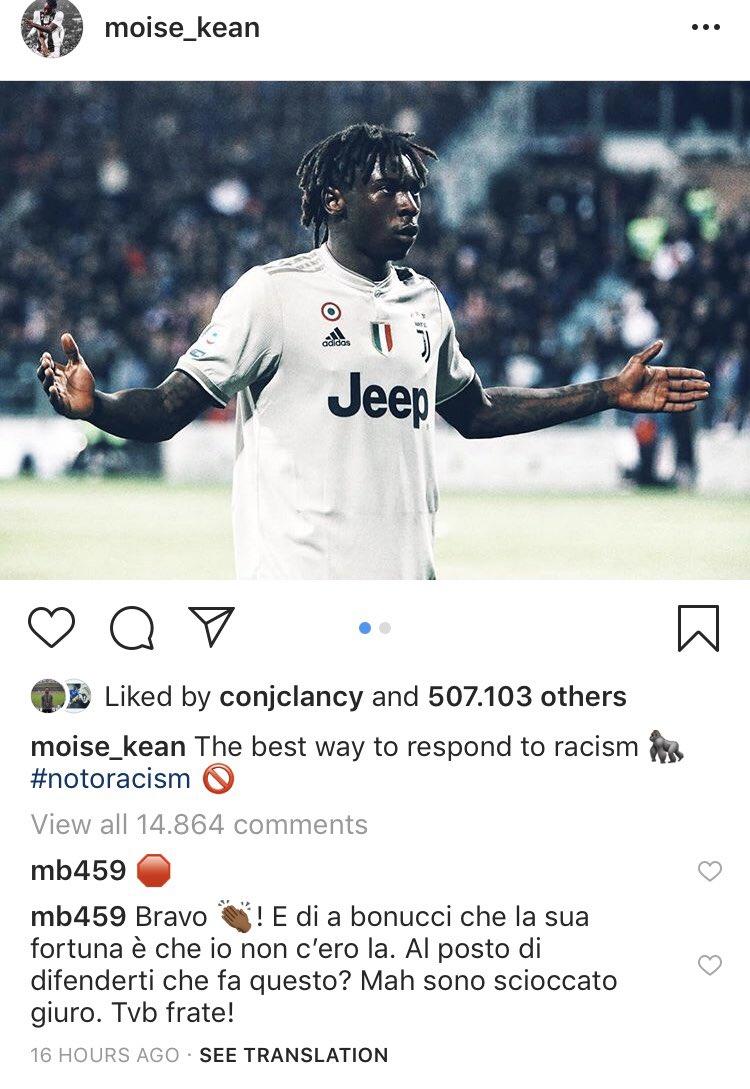 Postingan media sosial Moise Kean Copyright: Moise Kean