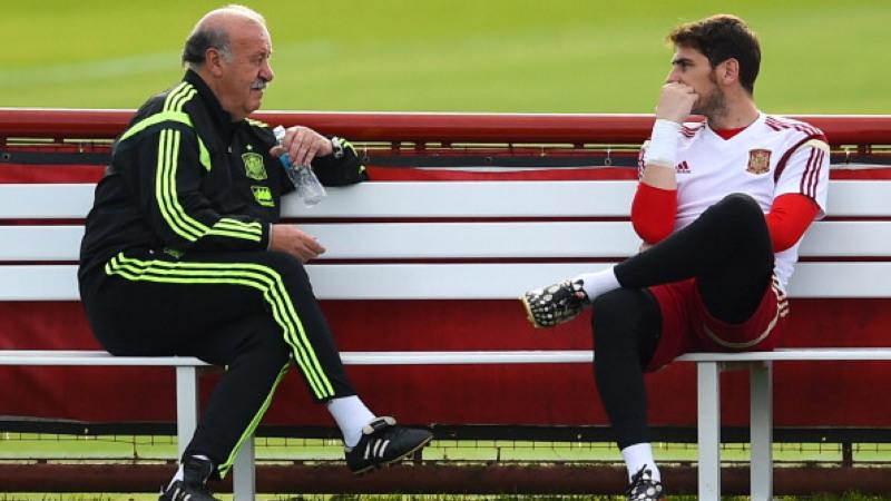 Vicente Del Bosque dan Iker Casillas