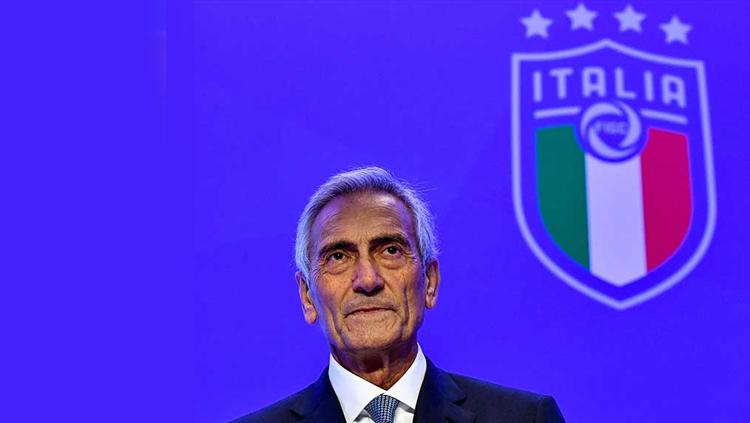 Presiden Federasi Sepak Bola Italia (FIGC), Gabriele Gravina, mengecam pihak yang ingin menghentikan kompetisi Serie A Italia