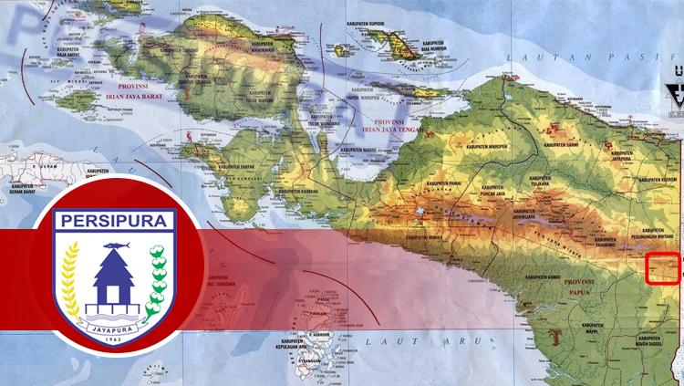 Persipura Jayapura dan map Papua Copyright: INDOSPORT