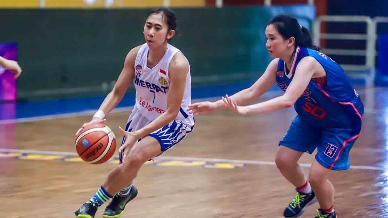 Laga Merpati Bali vs GMC Cirebon pada seri III Srikandi Cup./Humas Srikandi Cup