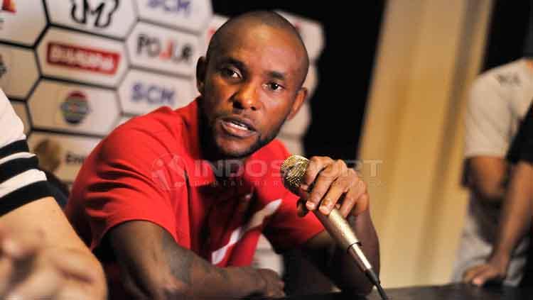 Zah Rahan saat konfrensi pers, Sabtu (06/04/19). Fitra Herdian/INDOSPORT