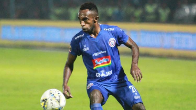 Ricky Kayame, bintang baru Arema FC yang berasal dari Papua dan tampil gemilang di Piala Presiden 2019 dengan torehan 5 gol. (www.aremafc.com) Copyright: www.aremafc.com