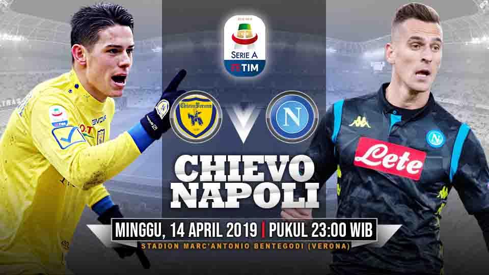 Pertandingan Chievo vs Napoli.