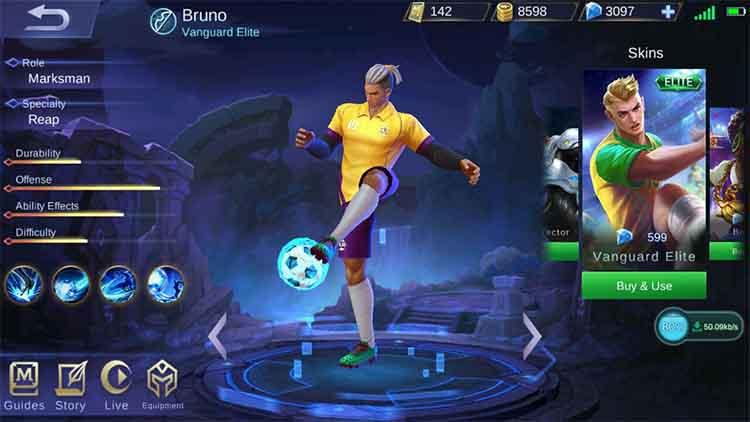 Bruno Mobile Legends Neymar. Foto: lerpicf.pw Copyright: lerpicf.pw