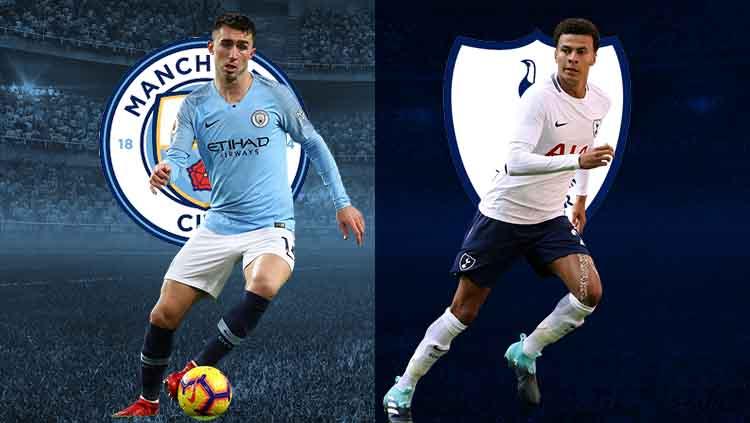 Aymeric Laporte vs Dele Alli jelang laga Liga Champions 8 besar. Copyright: footyrenders.com/Eli Suhaeli/INDOSPORT