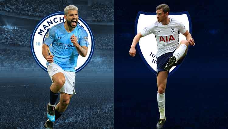 Sergio Aguero vs Jan Vertonghen jelang laga Liga Champions 8 besar. Copyright: footyrenders.com/Eli Suhaeli/INDOSPORT
