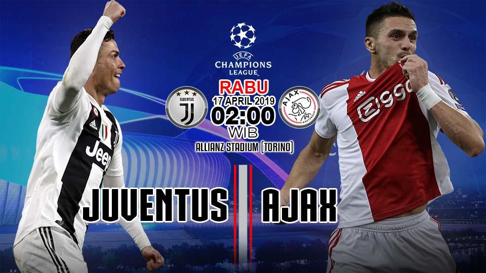 Prediksi pertandingan liga Champions Juventus vs Ajax.