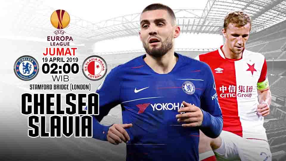 Pertandingan Chelsea vs Slavia Prague. Grafis: Tim/Indosport.com