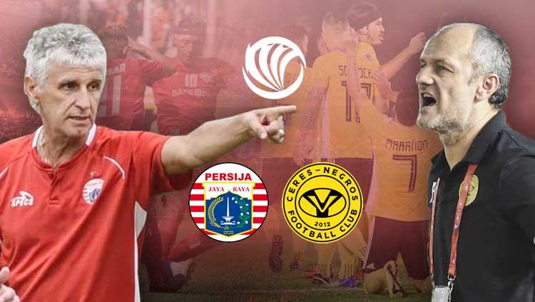 Ivan Venkov Kolev (Persija Jakarta) vs Risto Vidakovic (Ceres Negros).