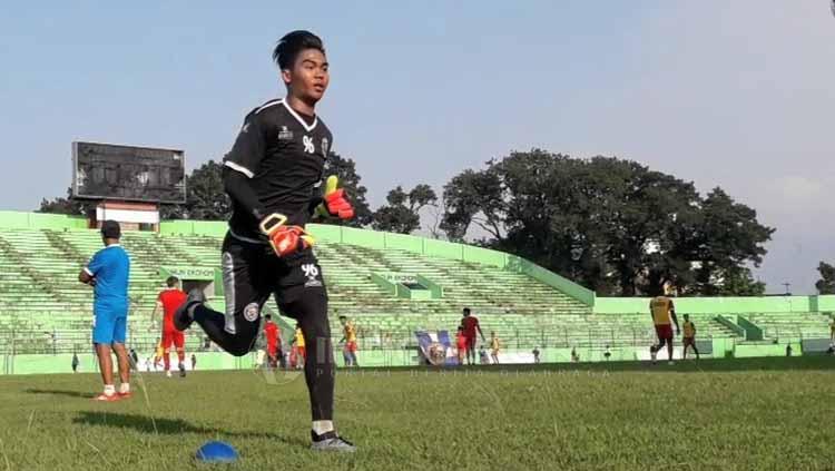Kurniawan Kartika Ajie saat jalani latihan bersama Arema FC. Ian Setiawan/INDOSPORT