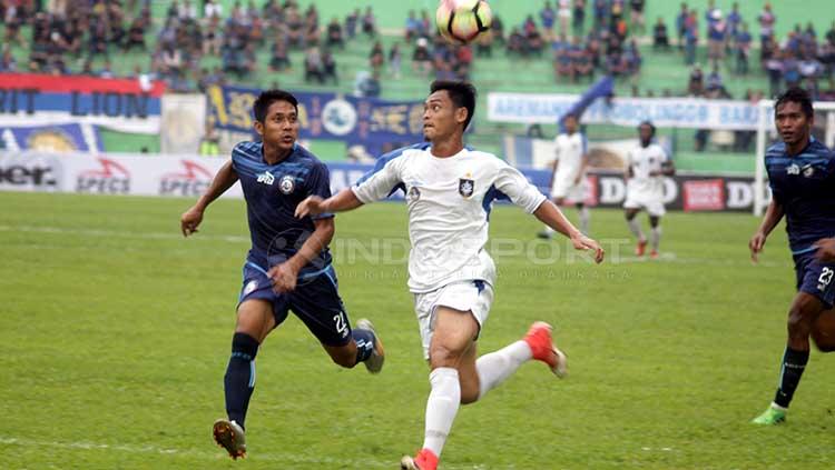Uji coba Arema FC versus PSIS Semarang di Stadion Gajayana, Malang jelang kompetisi Liga 1 2018 lalu. Ronald Seger Prabowo/INDOSPORT