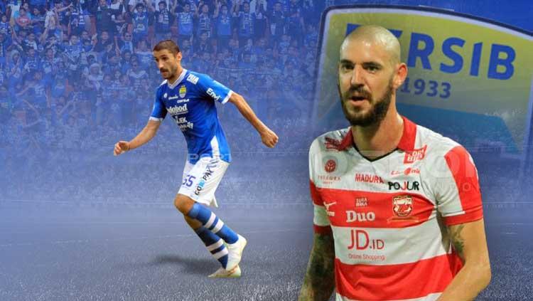 Dane Milovanovic dan Srdjan Lopicic Persib Bandung.