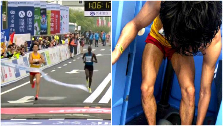 Pelari asal China menangkan lomba marathon sambil buang air besar