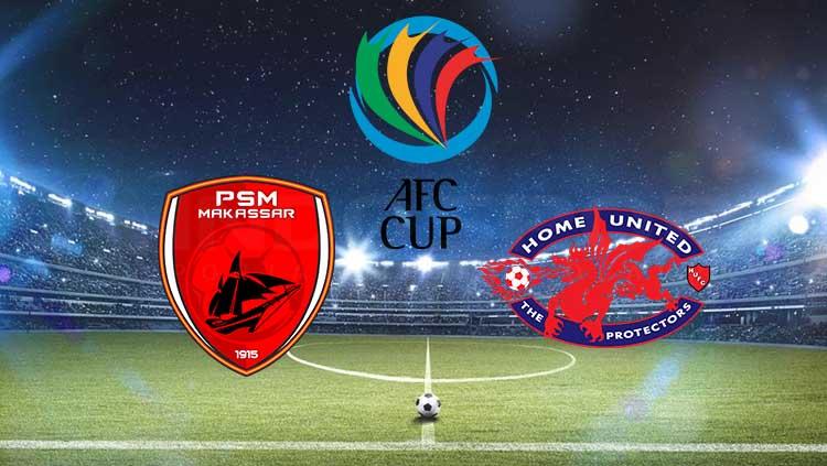 Ilustrasi logo PSM Makassar vs Home United di Piala AFC 2019. Copyright: INDOSPORT