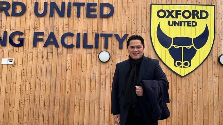 Erick Thohir di Oxford United. Copyright: Instagram/Erick Thohir