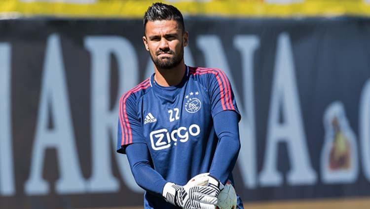 Benjamin van Leer saat mengikuti sesi latihan di Ajax Amsterdam.