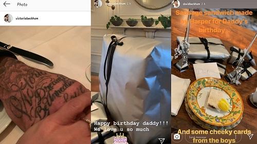 Perayaan ulang tahun David Beckham. Copyright: Instagram @davidbeckham @victoriabeckham