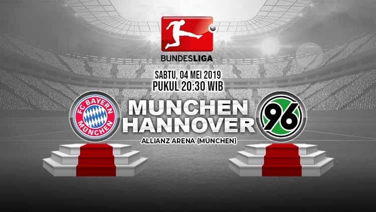 Pertandingan Bayern Munchen vs Hannover 96. Grafis: Tim/Indosport.com - INDOSPORT
