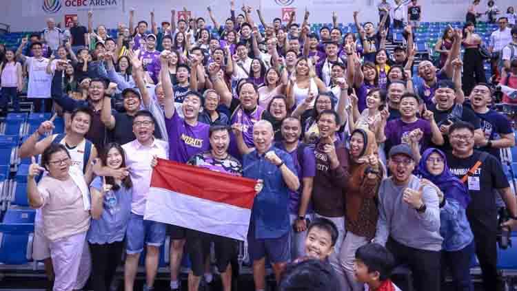 Knights Society,  pendukung CLS Knights Indonesia pada laga melawan Singapore Slingers di ABL 2019. Copyright: Humas CLS Knights Indonesia