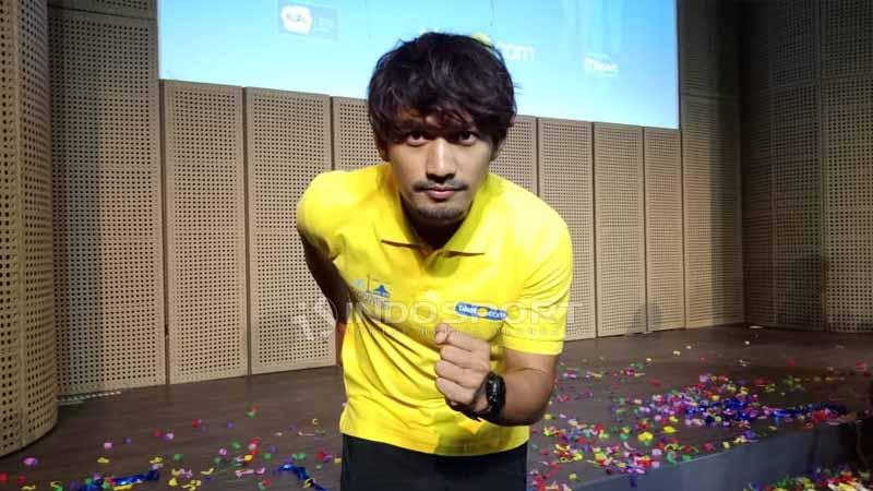 Ibnu Jamil, aktor pegiat olahraga lari. Foto: Shintya Anya Maharani/INDOSPORT - INDOSPORT