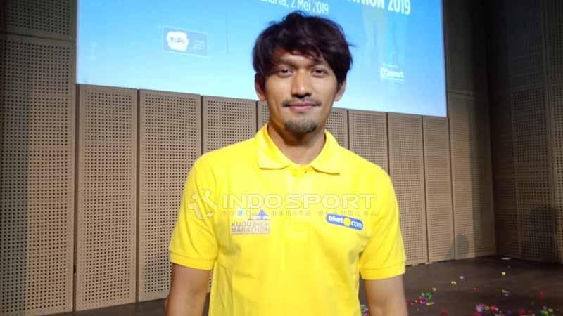Ibnu Jamil, aktor pegiat olahraga lari. Foto: Shintya Anya Maharani/INDOSPORT