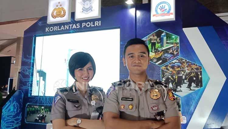 Stand Korlantas Polri di IIMS 2019 Copyright: Shintya Anya Maharani/INDOSPORT