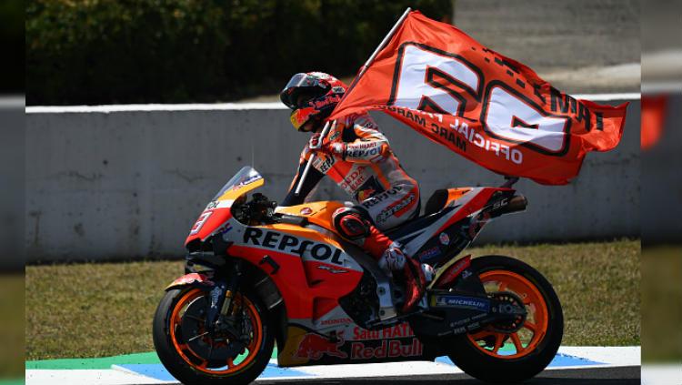 Marc Marquez menjuarai MotoGP Spanyol 2019 di Sirkuit Jerez, Minggu (05/05/19). - INDOSPORT