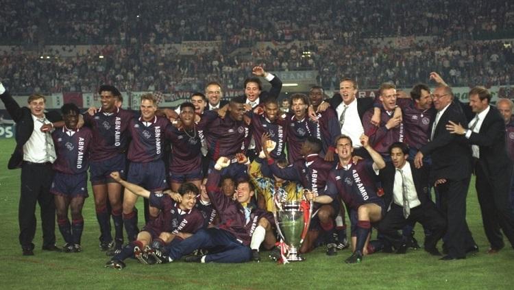 Skuat Ajax Amsterdam saat menjuarai Liga Champions, 24 Mei 1995. - INDOSPORT