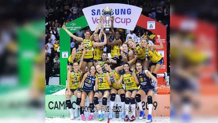 Tim Voli wanita Imoco Volley Conegliano Italia berhasil menjadi juara Super Liga Champions. - INDOSPORT