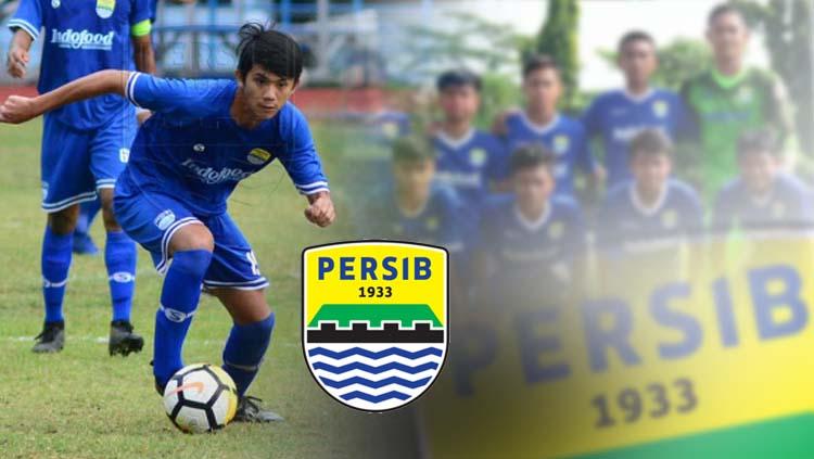 Muhammad Valeroen dan skuat Persib Bandung U-16. - INDOSPORT