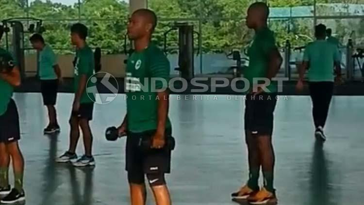 Hilton Moreira saat sedang latihan bersama Sriwijaya FC.