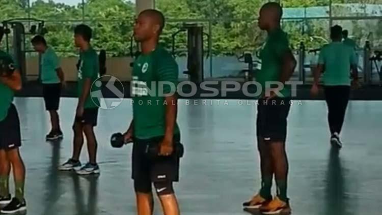 Hilton Moreira saat sedang latihan bersama Sriwijaya FC. - INDOSPORT