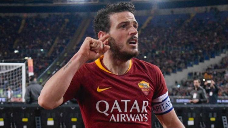 Alessandro Florenzi, kapten AS Roma dalam laga melawan Juventus di Stadion Olimpico, Senin (13/05/19). Copyright: Instagram/AS Roma