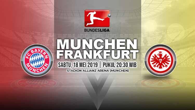 Pertandingan Bayern Munchen vs Eintracht Frankfurt. Grafis: Yanto/Indosport.com