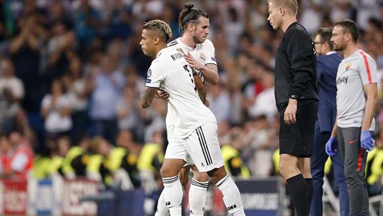 Mariano Diaz dan Gareth Bale, 2 pemain bintang Real Madrid. Copyright: VI Images/GettyImages