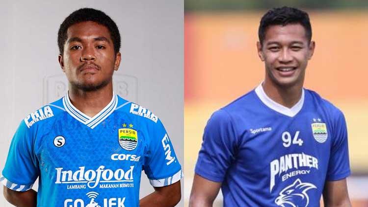 Billy Keraf dan Moch Al Amin Syukur Fisabilillah, dua pemain Persib Bandung yang dipinjamkan ke Badak Lampung FC. - INDOSPORT