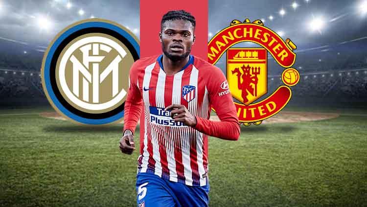Thomas Partey pemain Atletico Madrid yang diidamkan Man United vs Inter Milan.