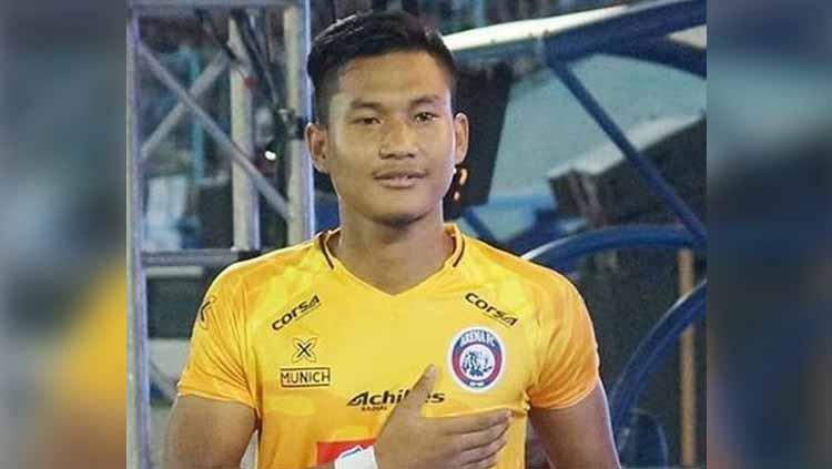Striker Arema FC, Ahmad Nur Hardianto, menjelang laga Liga 1 2019.