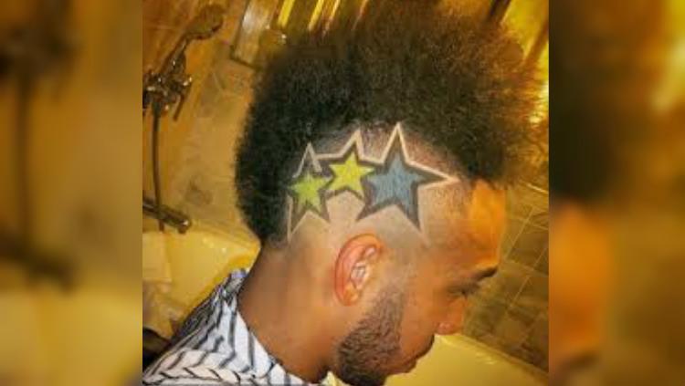 Gaya Rambut Pierre-Emerick Aubameyang Copyright: Tribuna.com