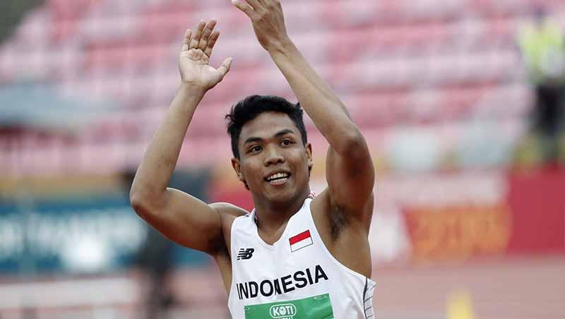 Sprinter muda Indonesia, Lalu Muhammad Zohri Lolos ke Olimpiade 2022. Foto: KALLE PARKKINEN/AFP/Getty Images