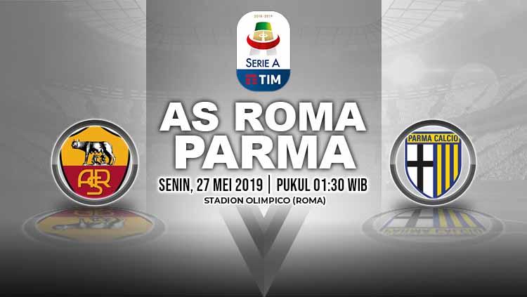 Pertandingan AS Roma vs Parma. Grafis: Yanto/Indosport.com