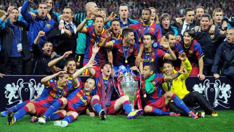 Barcelona Juara Liga Champions 2011. Copyright: LLUIS GENE/GETTYIMAGES