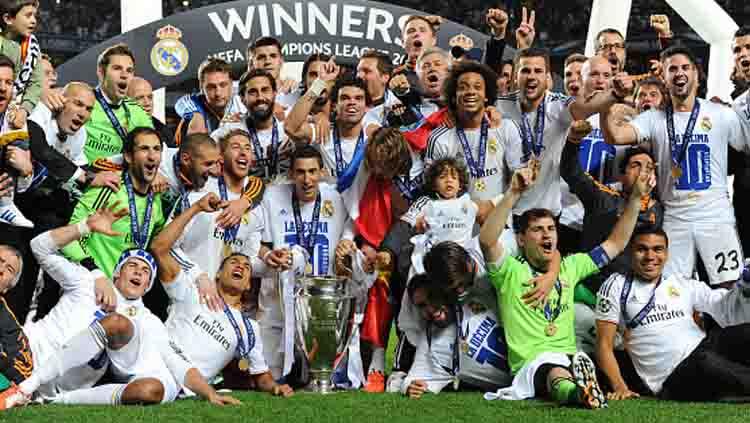 Real Madrid saat juara Liga Champions 2014 mengalahkan Atletico Madrid.
