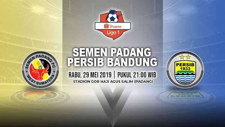 Pertandingan Semen Padang vs Persib Bandung. Grafis: Yanto/Indosport.com