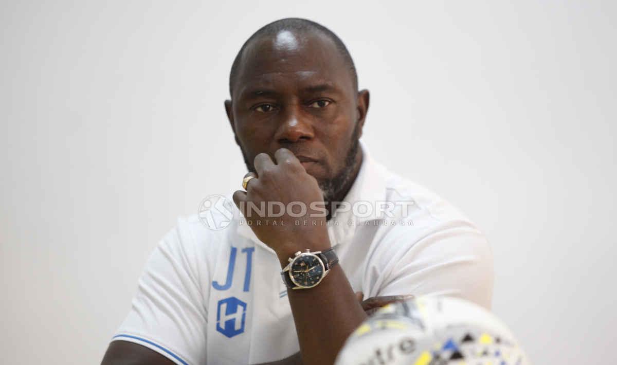 Pelatih Jacksen F Tiago pada jumpa pers Barito Putera jelang laga Liga 1 lawan Bhayangkara FC di stadion Patriot, Bekasi, Senin (27/05/19). Foto: Herry Ibrahim/Herry Ibrahim Copyright: Herry Ibrahim/INDOSPORT